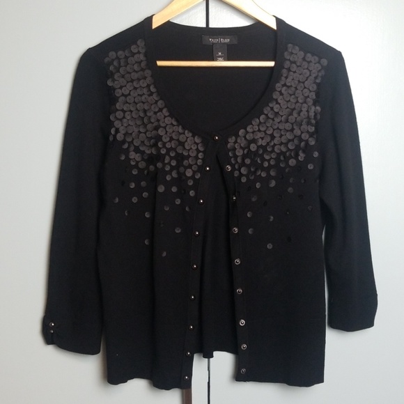 White House Black Market Sweaters - White House Black Market black cardigan Size M -C1